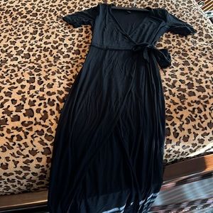 Forever 21 wrap front tie waist dress
